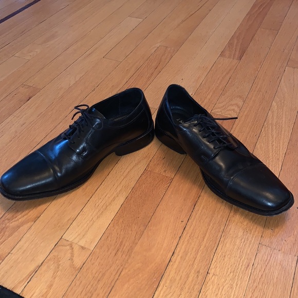 J. Murphy black leather dress shoes - Picture 2 of 3